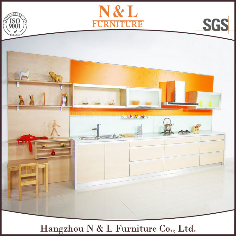 Modern Glossy Wood Kitchen Cabinet Furniture