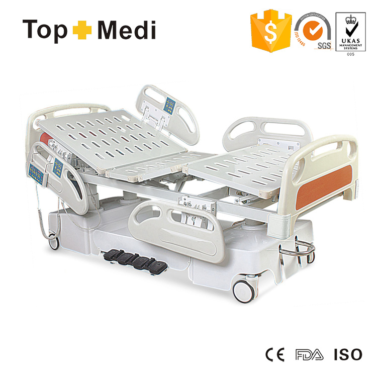 Topmedi Steel Frame 7 Functions ICU Power Electric Hospital Bed