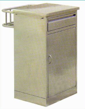 Hospital Stainless Steel Bedside Cabinet Optional with Casters (K-8)