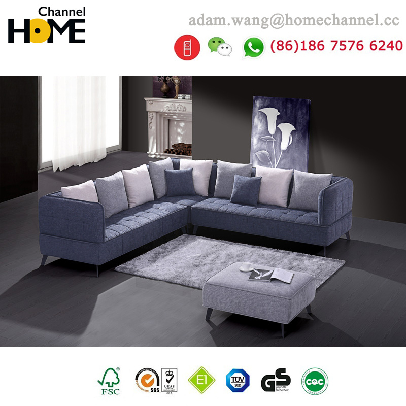 Nordic Modern Home Furniture Living Room Fabric Sofa (HC-R569)