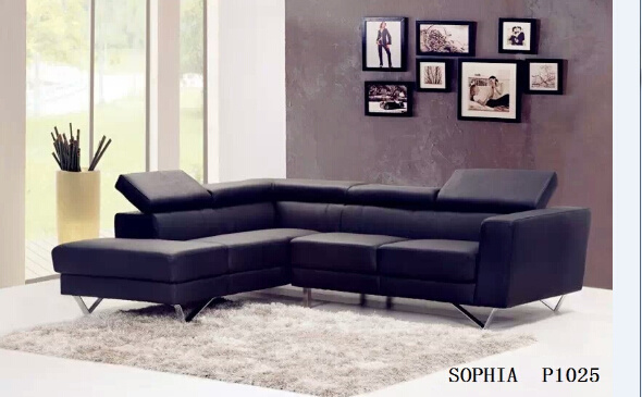 Home Furniture Leather Sectional Sofa with Recliner Sofa Furniture