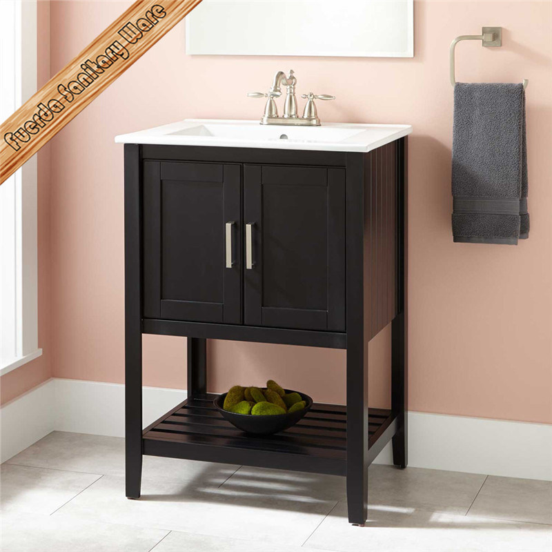 Simple Design Solid Wood Bathroom Vanity Cabinet Bathroom Furniture