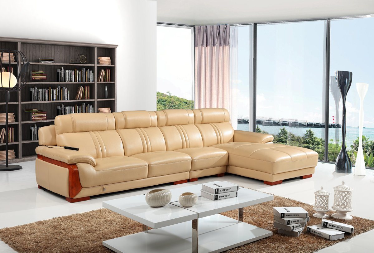 Europan Style Leather Soft Massage Sofa (SBL-9190)