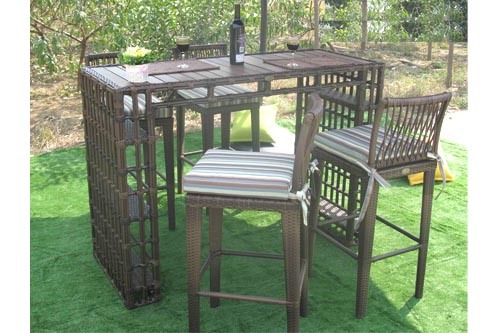 Leisure Rattan Bar Table Outdoor Furniture-42