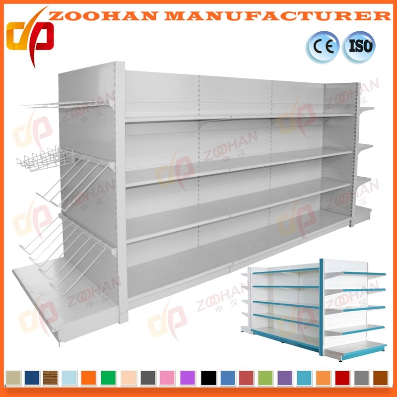 Adjustalbe Metal Supermarket Shelf Store Shelving with Hook (Zhs97)