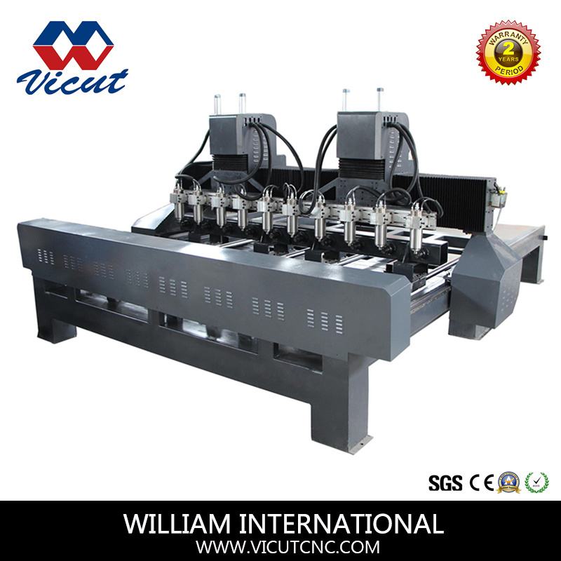 Cylinder Woodworking CNC Router Machine with 8 Rotaries Spindle (VCT-3230FR-2Z-10H)