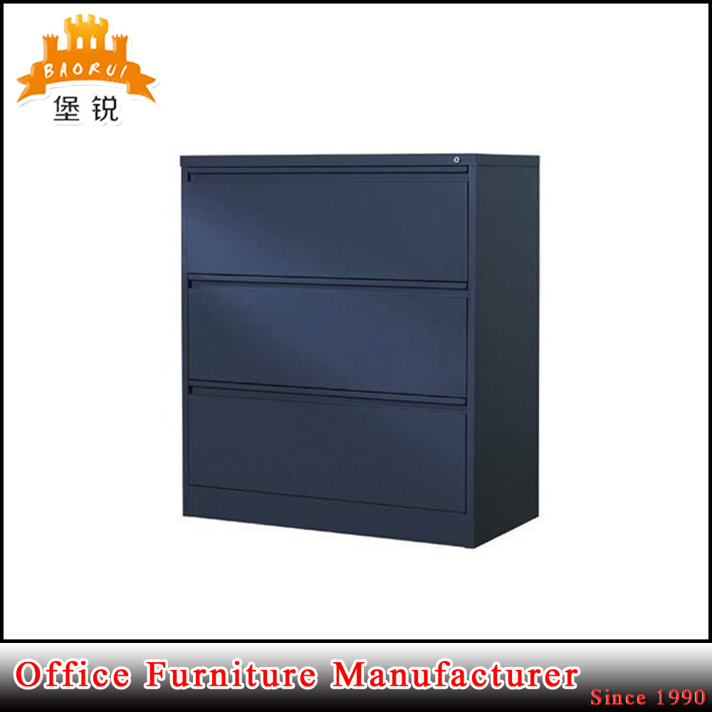 Knock Down Furniture Durable 3 Drawer Metal Filing Cabinet