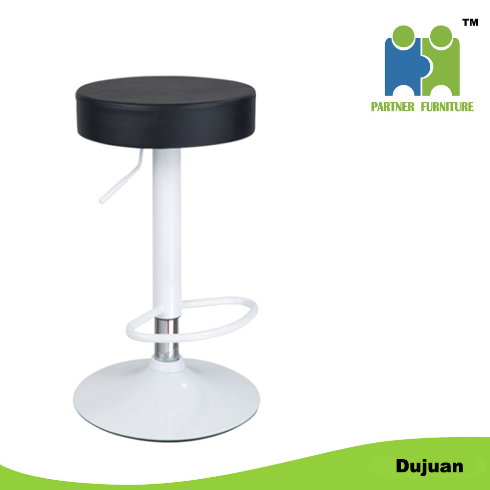 (Dujuan) Soft Leather Bar Stool with Circular Seat