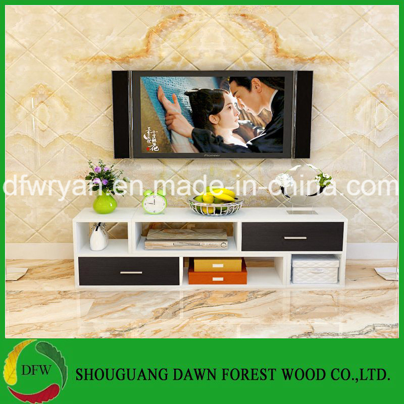 Modern Simple Design High Quality Particle MDF TV Cabinets TV Stand with Drawers