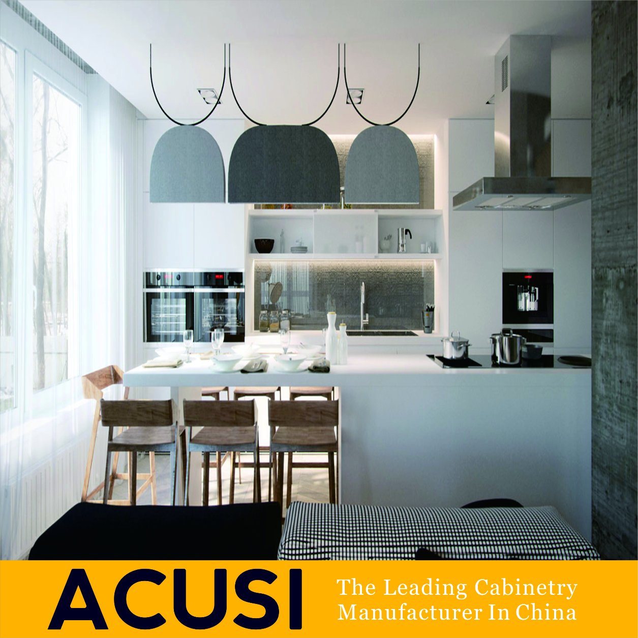 Wholesale Customized Modern Australia Lacquer Kitchen Cabinets (ACS2-L03)