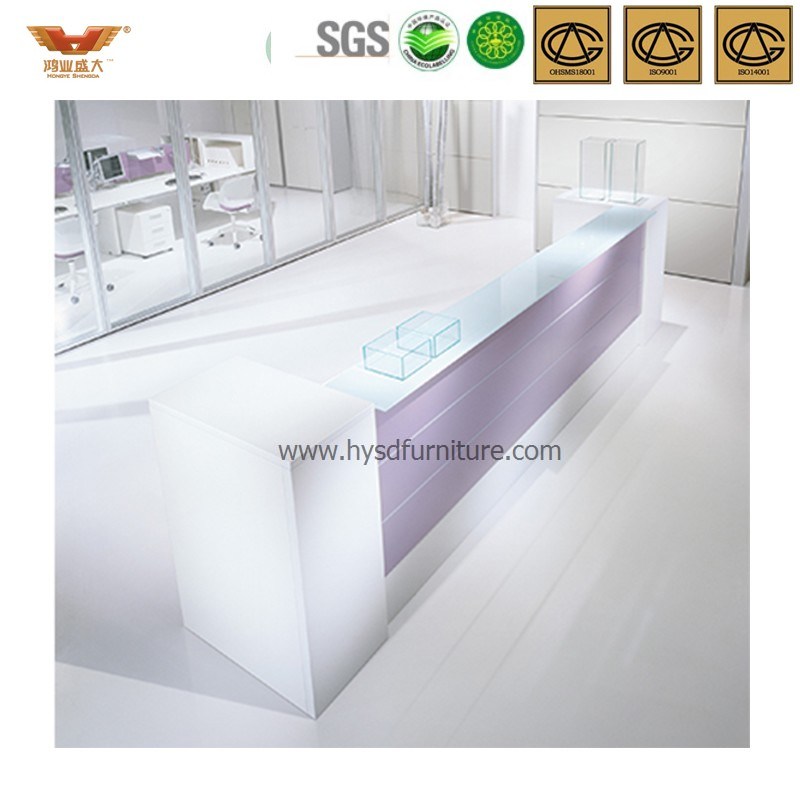 Popular Office Furniture Wooden Front Desk (HY-Q46)