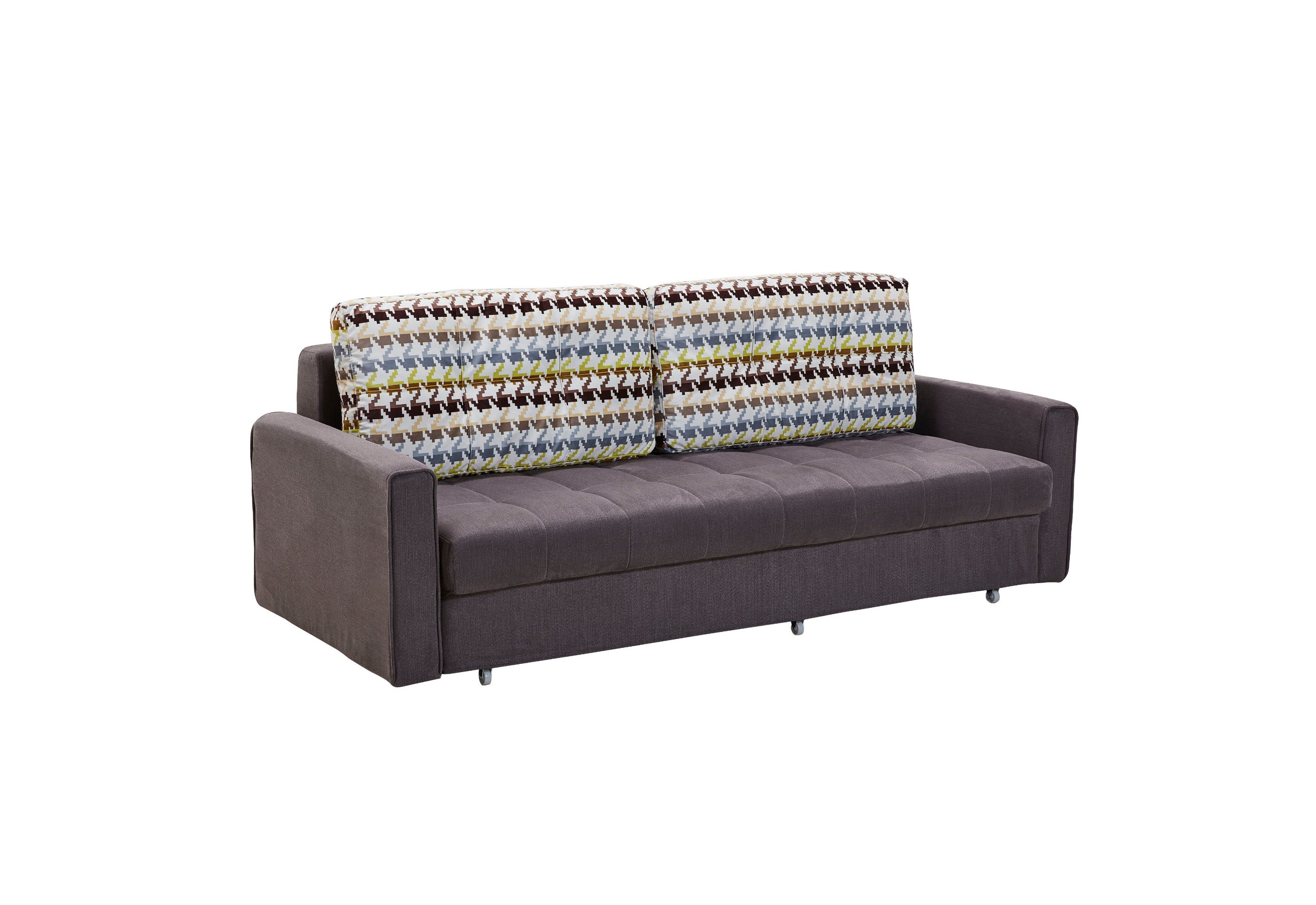 Fabric Sofabed with Big Storage Box Under Compfy Seat