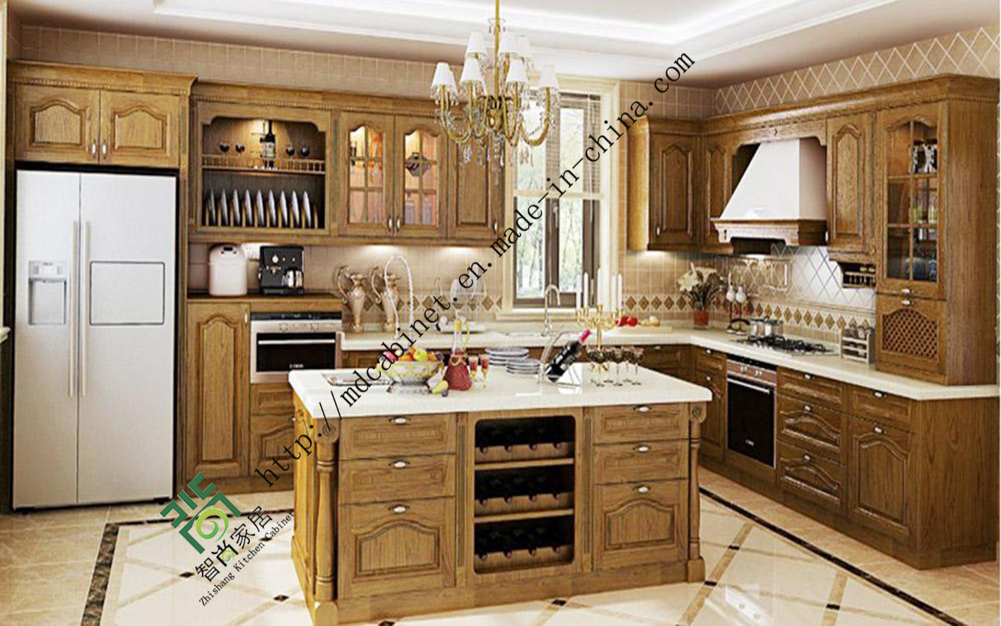 2017 Spaniard Style Kitchen Cabinet (K-003)