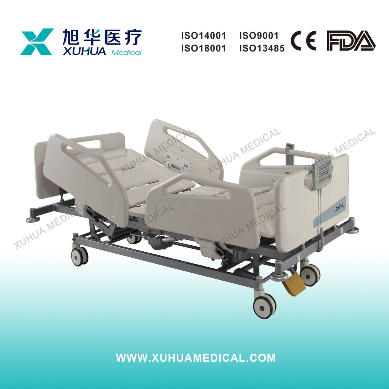 New Designed Five Functions Electric Hospital ICU Beds