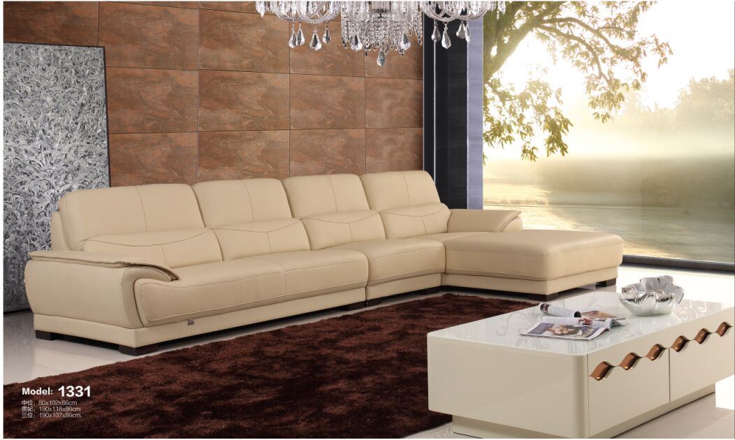 Furniture Leather Corner Sofa (L. P1331)