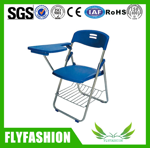 Folding Plastic Chair School Chairs with Writing Pad (SF-36F)