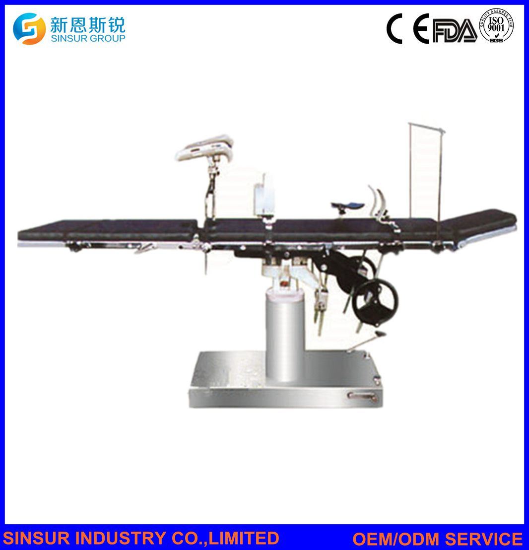 China Supplier High Quality Hospital Manual Surgical Room Operating Table/Bed