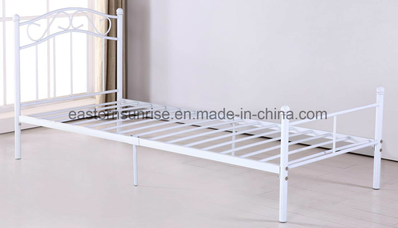 Simple Design Strong Structure Metal Steel Iron Single Bed