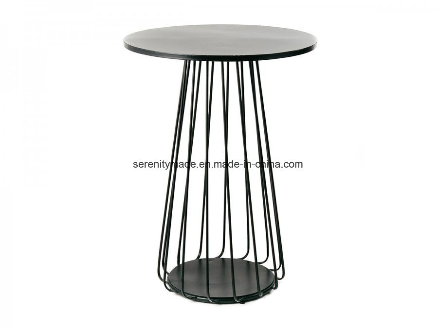 Multicolor Industrial Steel Wire MDF Coffee Table Design