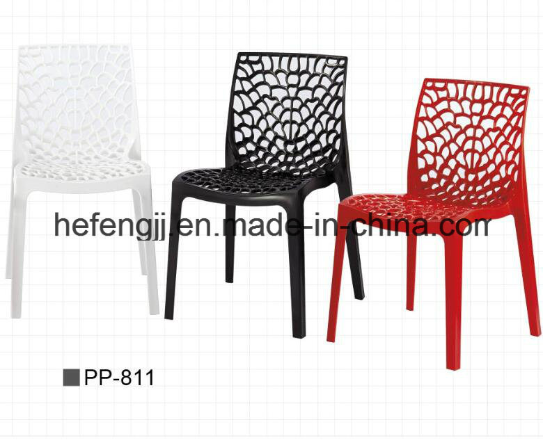 New Design Plastic Chair Mesh Base Leisure Stackable Chair