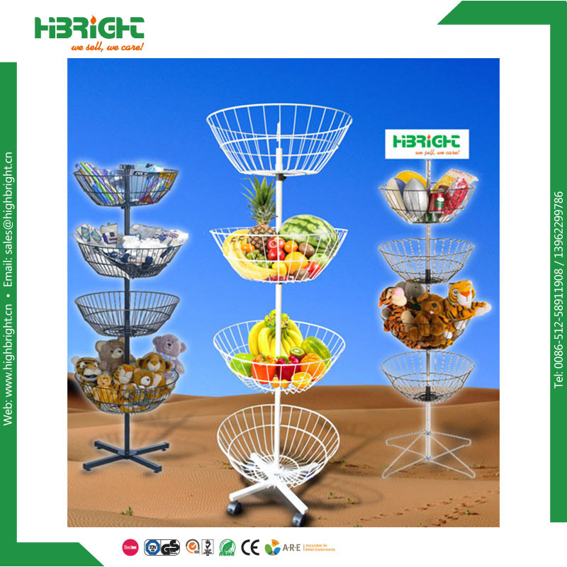 3 Tier Fruit Basket Iron Serving Holder Rack Display Stand