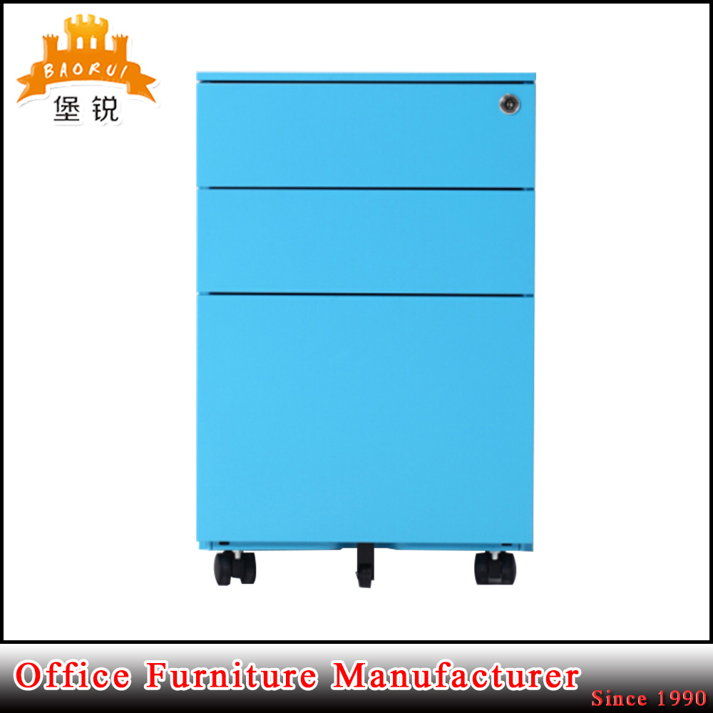 Modern Office Furniture Metal 3 Drawer Mobile Cabinet