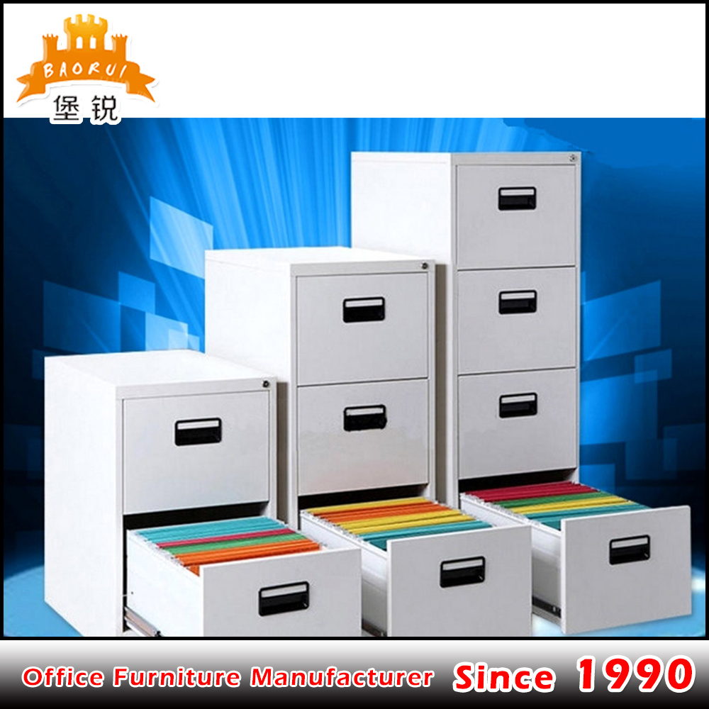 Metal Furniture Four Drawer Storage Chest Office Filing Cabinet