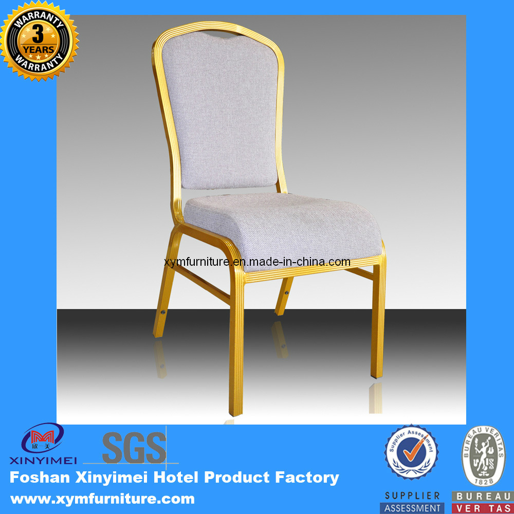 Modern Restaurant Aluminum Fabric Dining Chair