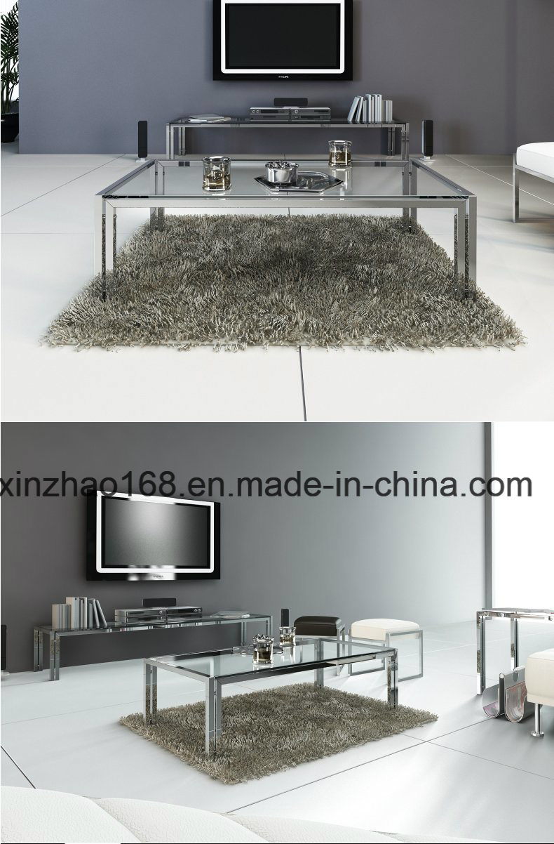 2016 Latest Design Modern Glass Coffee Table