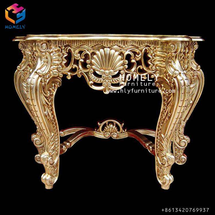 Hot Sale Marble Top Glass Top Console Table with Wood Frame