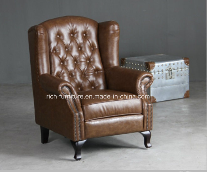 Comfortable One Seater Chesterfield Sofa for Living Room (RF-5002)