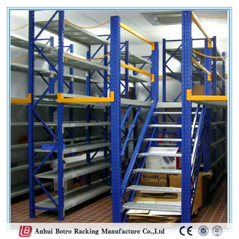 Sheet Metal Fabrication Heavy Duty Metal Steel Mezzanine Floor Shelving