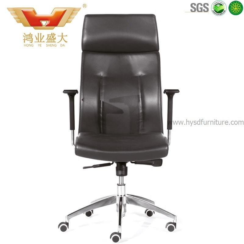 Modern Design Ergonomic Middle Swivel Office PU Chair with Armrest (HY-105A)