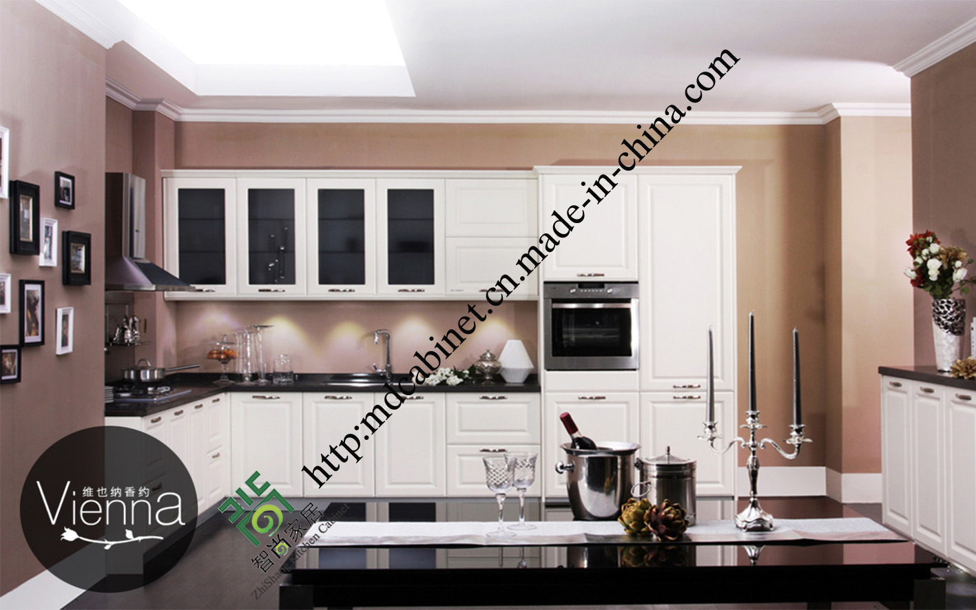 New Design PVC Kitchen Cabinets (zs-484)