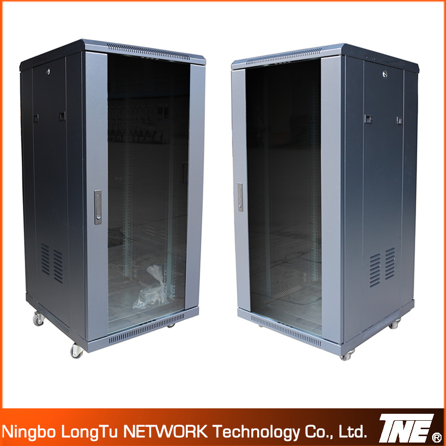 19'' Network Cabinet with Front Temper Glass Door