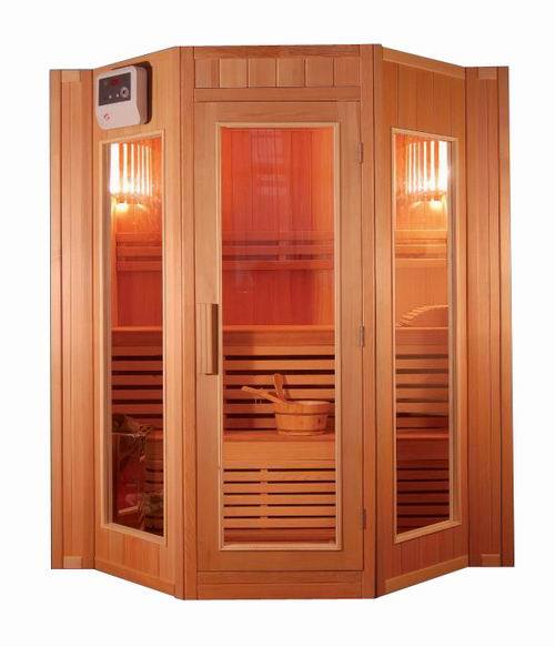 Traditional Corner Sauna Room Steam Saunas