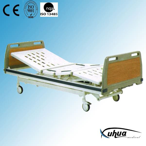 Three Functions Hi-Low Adjustable Manual Hospital Sick Bed (A-9)