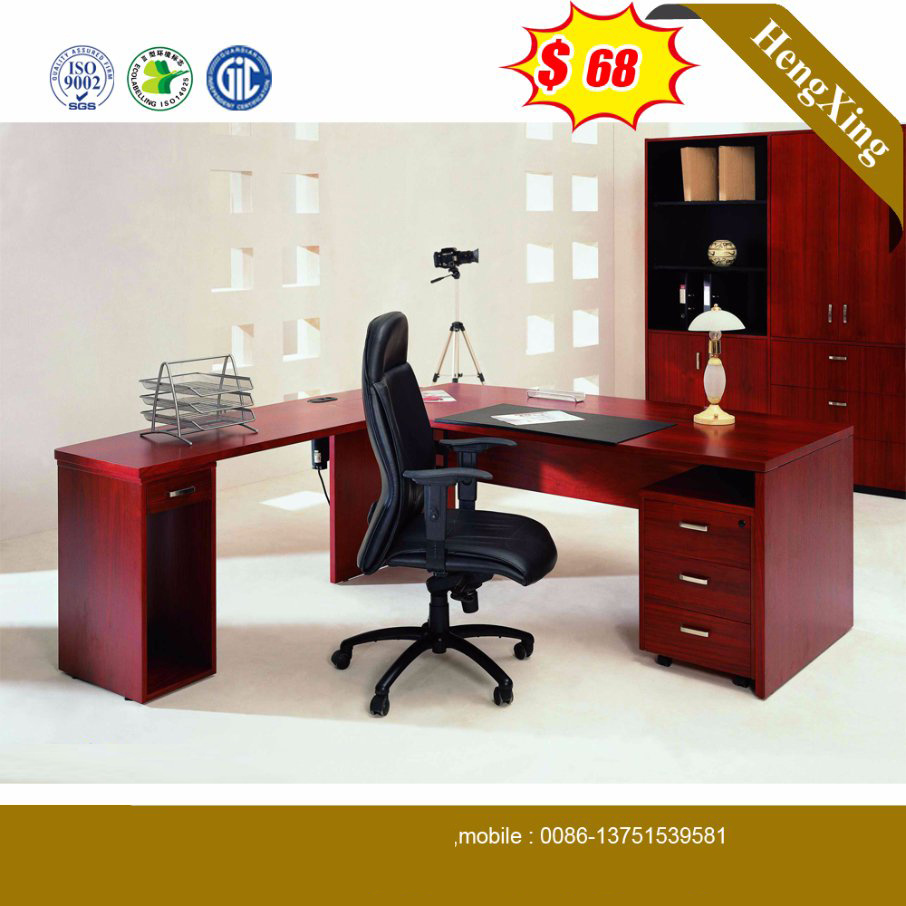 Cheap Price MFC Wooden Mahogany Color Office Table (HX-5N014)