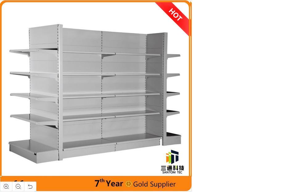 Europe Style Single Side Supermarket Shelf with Fence