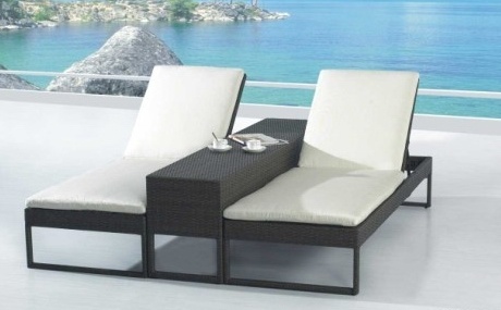 Outdoor Rattan Furniture Leisure Lounge Bed -4