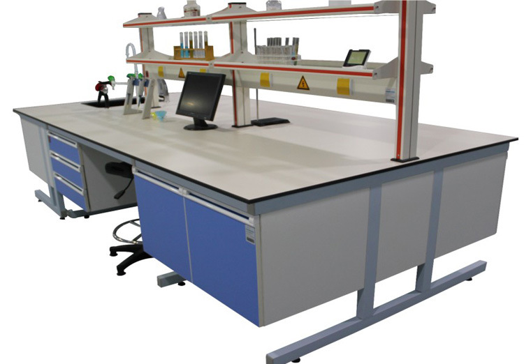 C-Frame Wood Laboratory Furniture with Reagent Shelf (JH-WF024)