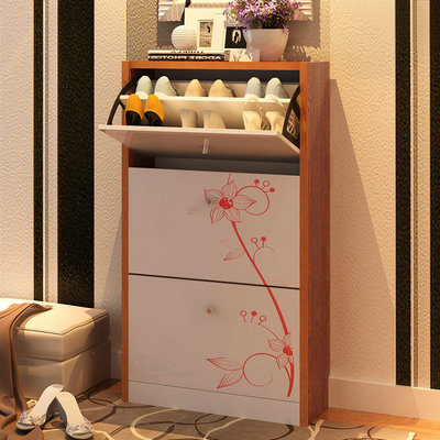 3 Drawers Contemporary MDF Customized Wooden Shoes Cabinet (FS-S021)