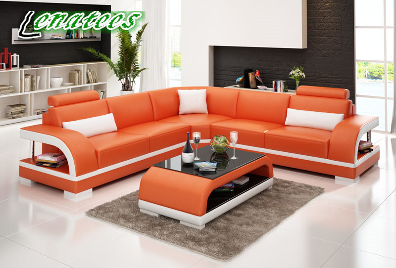 G8011b Europe Model Leather Home Sofa