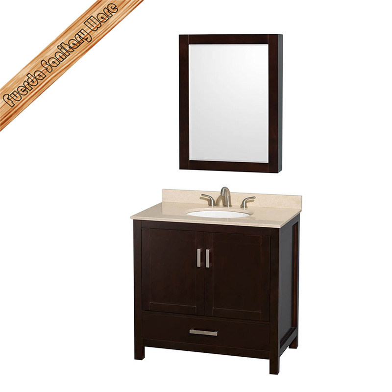 Fed-1908 Solid Wood Bath Cabinet, Bath Vanity Bathroom Cabinet