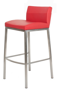 PU Low Back Mould Foam Bar Stool