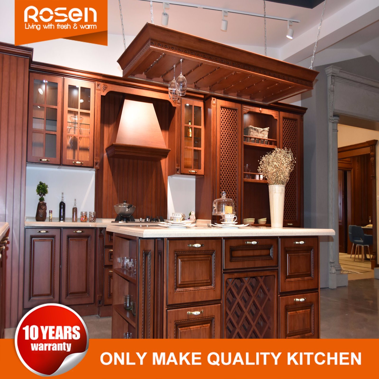 Modern New Style Natural Quality All Wood Kitchen Cabinets