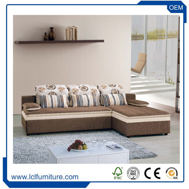 2017 Newest Design High Quality Function Fabric Sofa Bed for Living Room