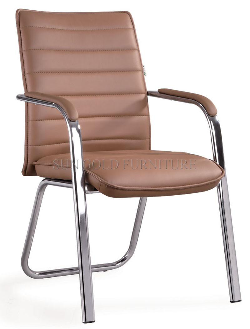 Meeting Chairs Conference Room Leather Office Visitor Chair (SZ-OC147)