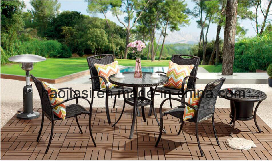 Outdoor /Rattan / Garden / Patio / Hotel Furniture Rattan Chair & Table Set (HS 1025C&HS 6080BDT)