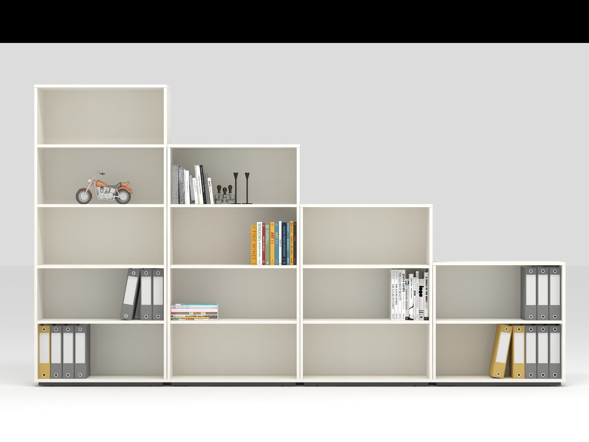 Modern Library Bookcase Wooden Bookshelf Furniture for School/ Office